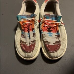 Colorful Patterned Women's Slip-On Shoes